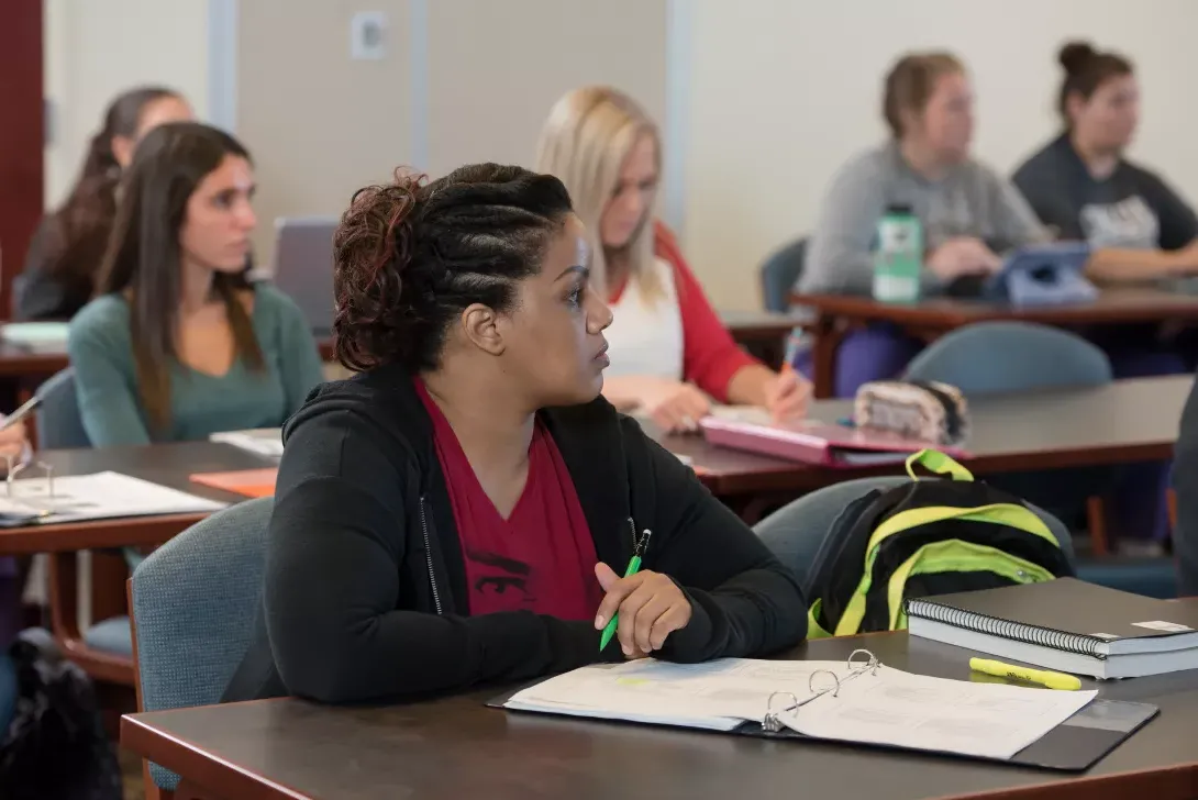 Nursing students in class